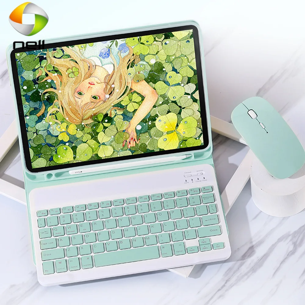 

iPad Pro 11 Case 2020 iPad Pro 12.9 Case 2018 Air 4 10.9 Magnetic Slim Cover With Bluetooth Touchpad Keyboard Mouse Case shell