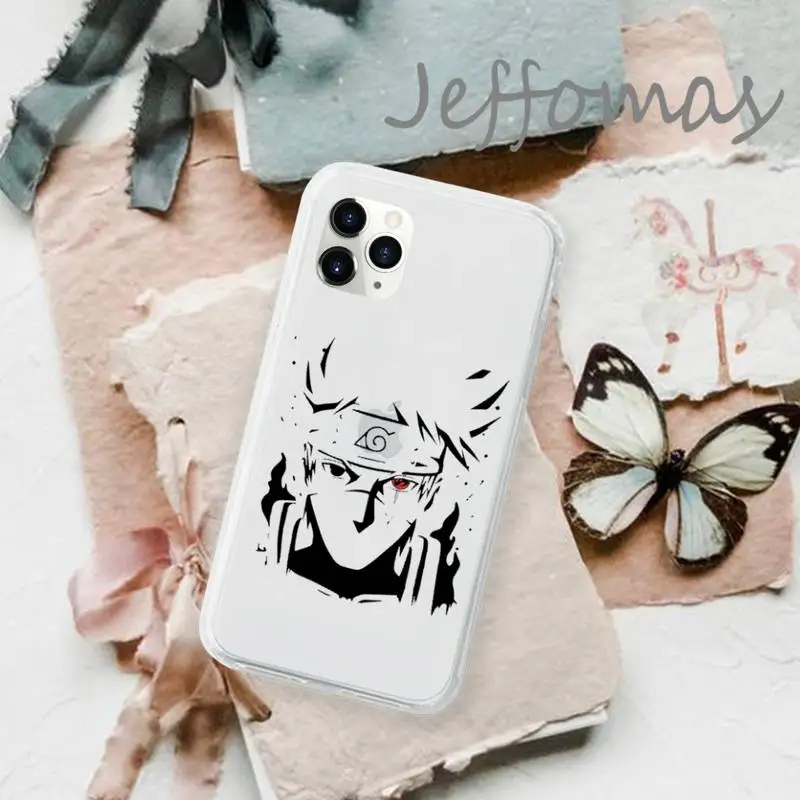 

Naruto Cute Cartoon Japanese Phone Case Transparent for iPhone 11 12 mini pro XS MAX 8 7 6 6S Plus X 5S SE 2020 XR