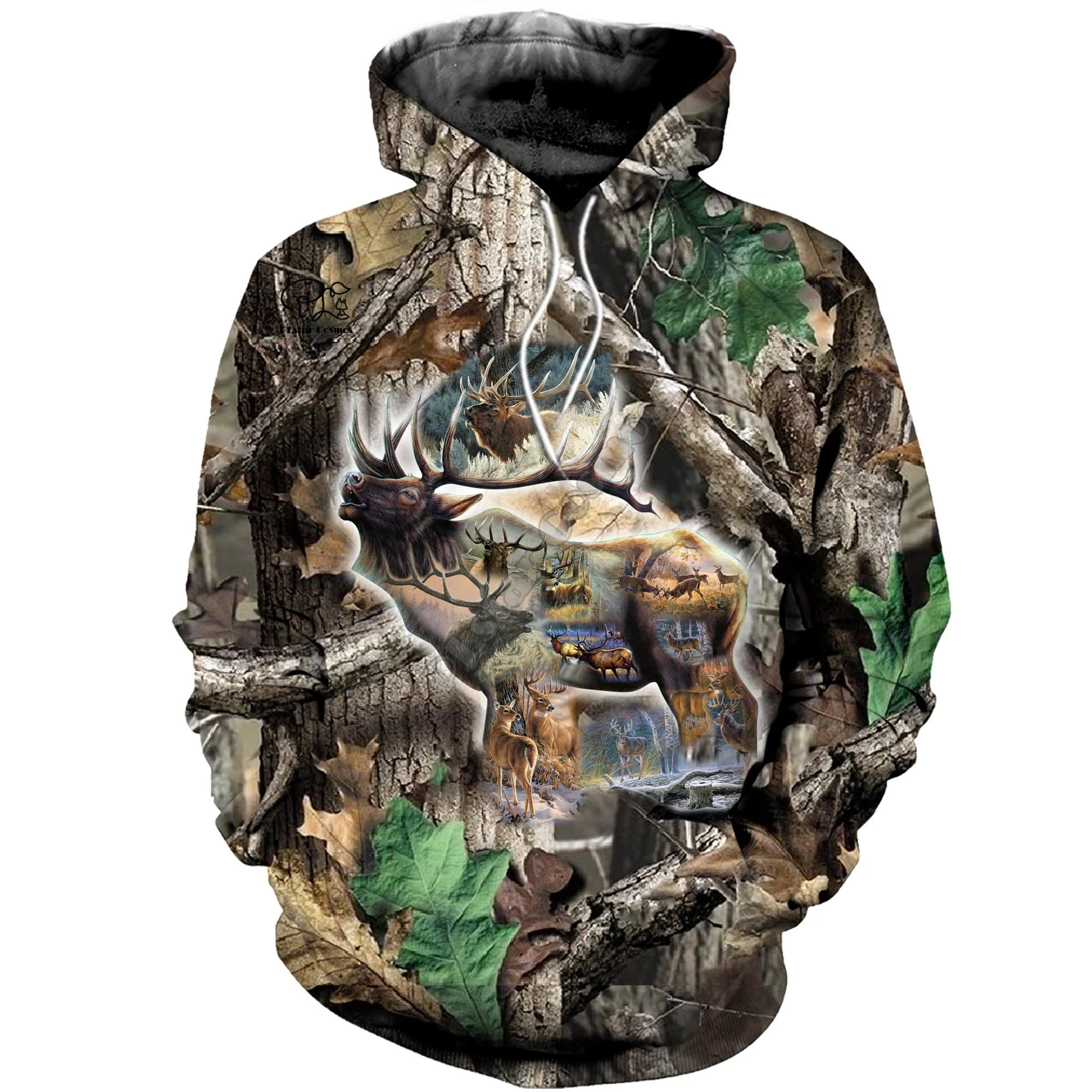 

Camo Deer Hunting Animal Hunter Tracksuit Fashion Streetwear Unisex 3D Printed Zip Hoodies/Sweatshirts/Jacket style-1