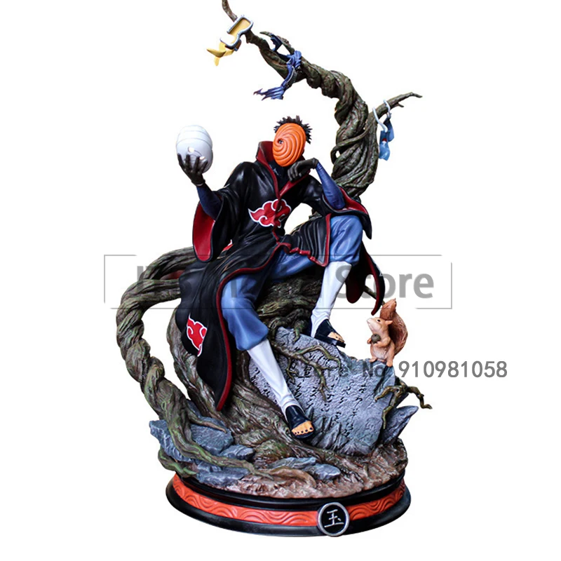 Naruto Shippuden Anime Action Figure Uchiha Obito Figma Model 32CM PVC Statue Akatsuki Oversized Desktop Collectible Toys Gift | Игрушки и