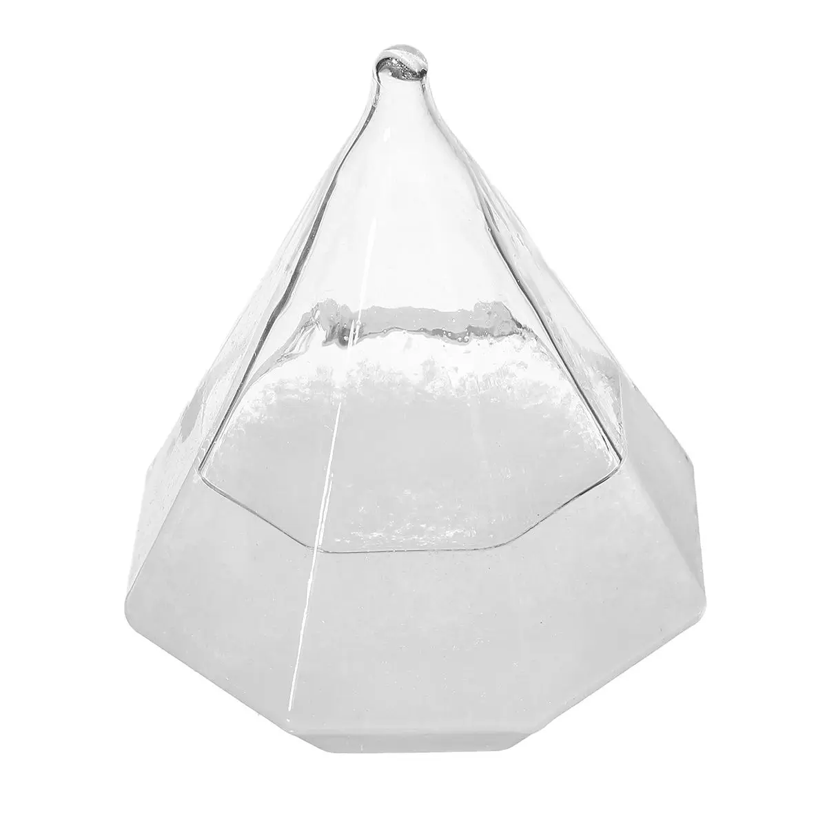 New Transparent rystal Diamond Shape Bottle Home Ornament Weather Forecaster Storms Glass Home Decor Figurine Miniature