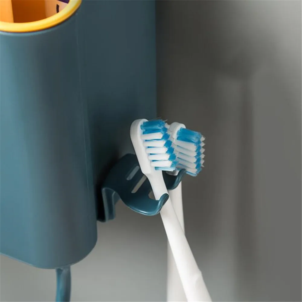 Creative Non Perforated Wall Hanging Toothpaste Toothbrush Holder Water Drop Bathroom Mouthwash Cup Toilet Towel Shelf | Дом и сад