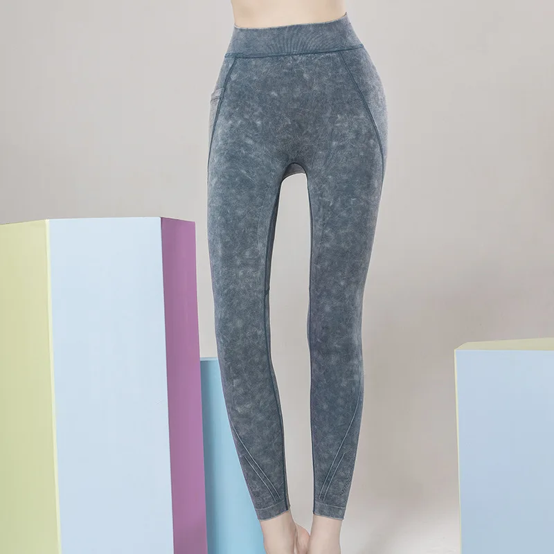 

Pocket Yoga Pants Women's Seamless Casual Hip-Lifting Sports Running High Elastic Tight Leggings Yoga Clothes Sweatpants 2021