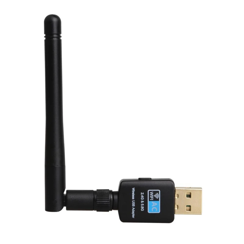 

Dual Band Wireless USB WiFi Adapter Wi-Fi Ethernet Receiver Dongle 2.4G 5.8GHZ AC 600Mbps for Pc Windows