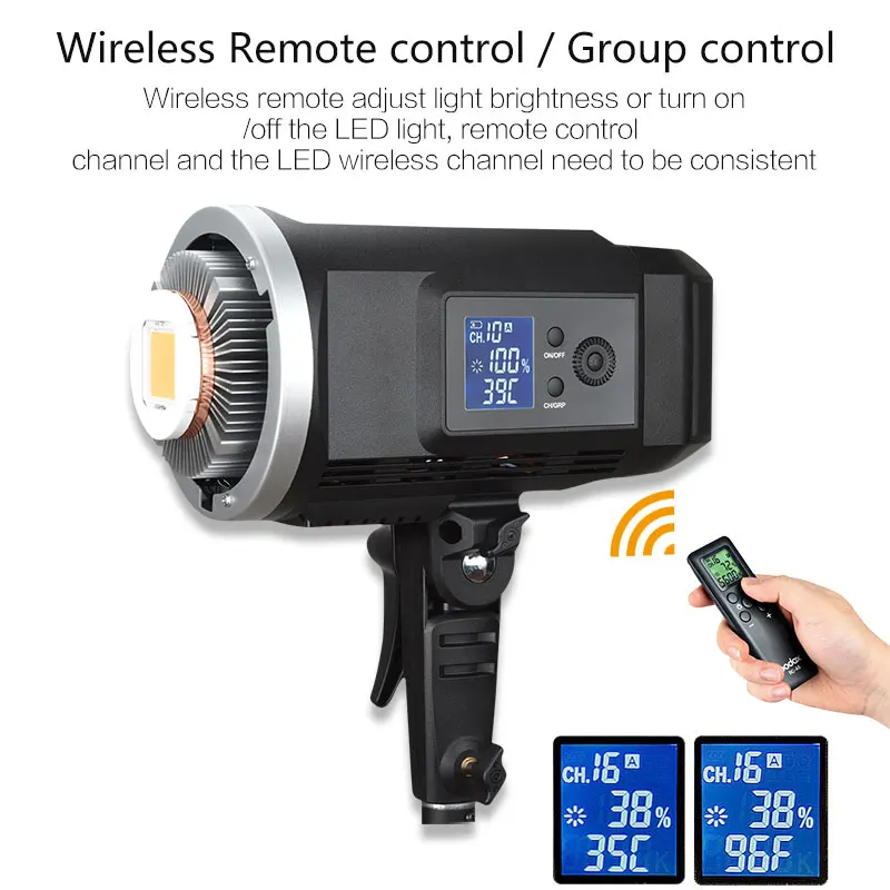 Студийный осветитель Godox SL60W для видеосъемки светильник с непрерывным светом и