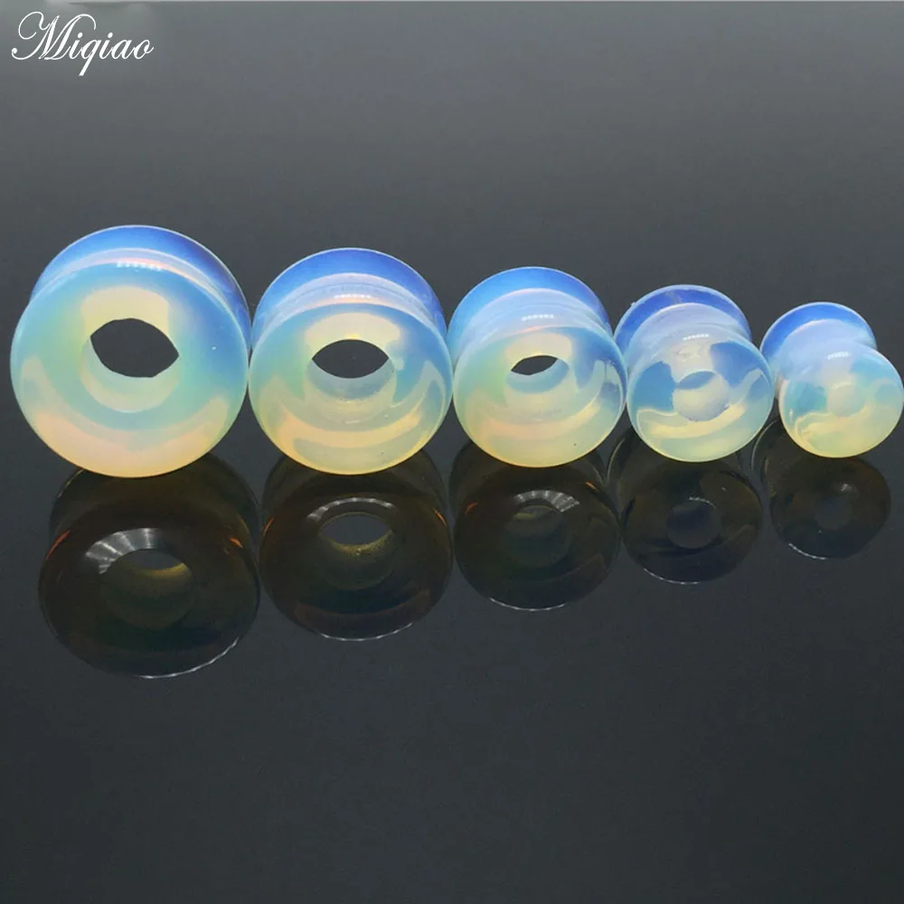 Каменные заглушки для ушей Miqiao 1 шт. калибровочные серьги заглушка туннельный