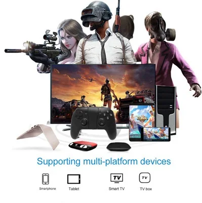 Беспроводной Bluetooth Мобильный игровой контроллер геймпад джойстик и