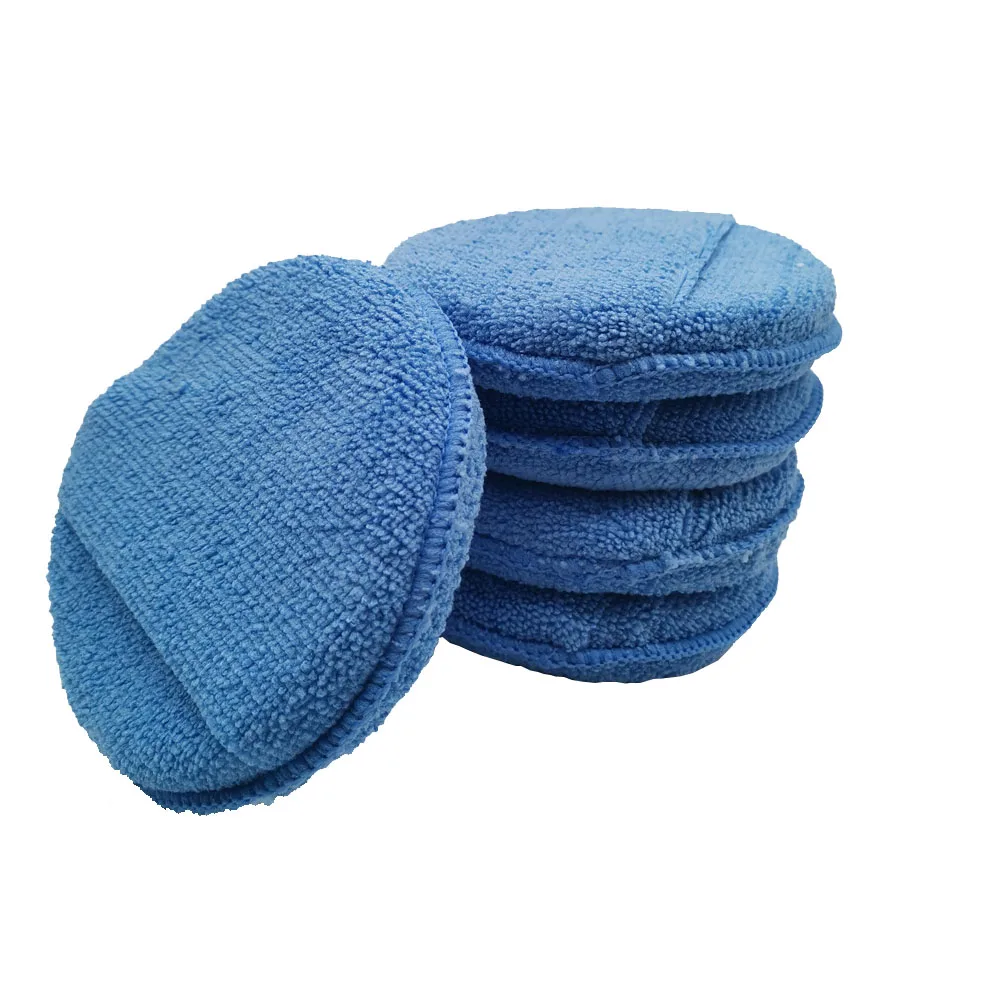 

Car Wax Polish Foam Sponge Soft Microfiber Waxing Pad Wash Car Polisher Car Detailing Care Wash Clean