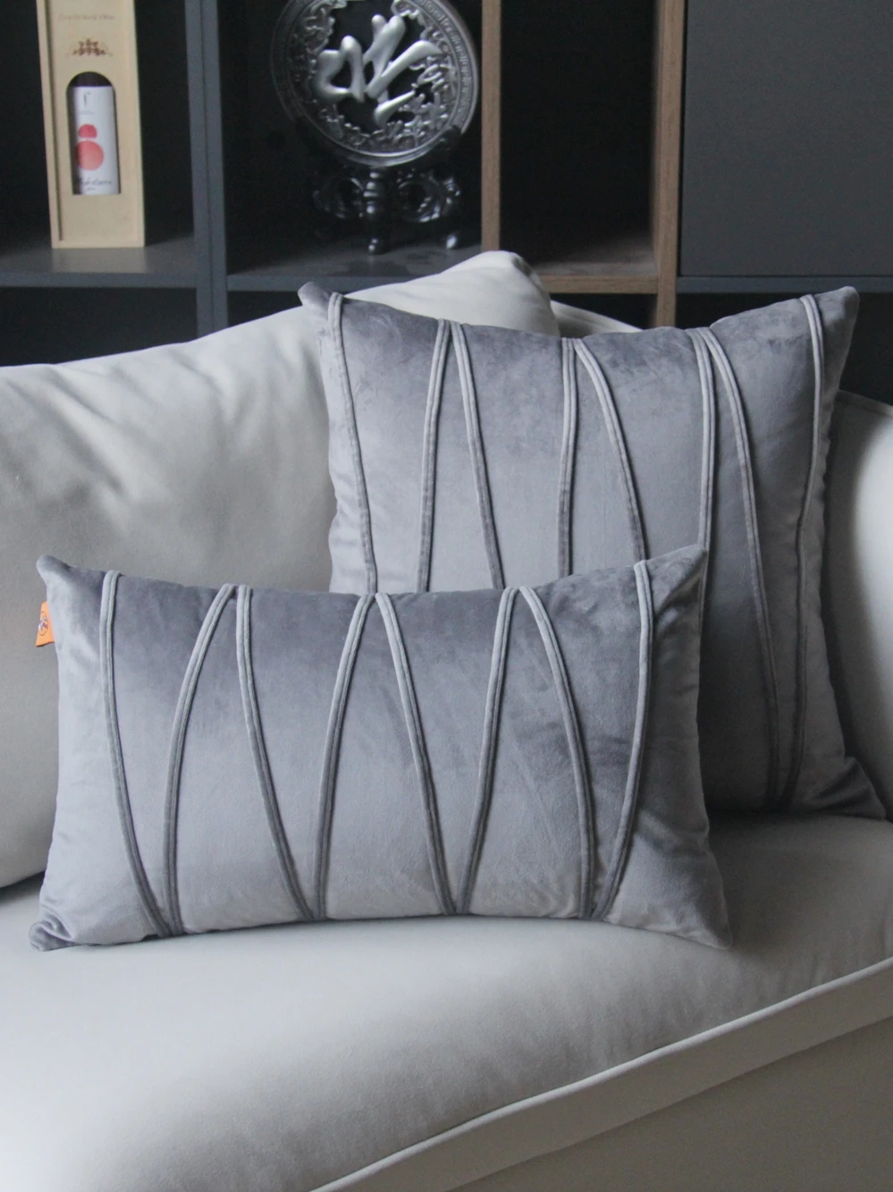 

Modern simple pure color pillow cushion sofa office back cushion waist pillow pillow pillow cover without core