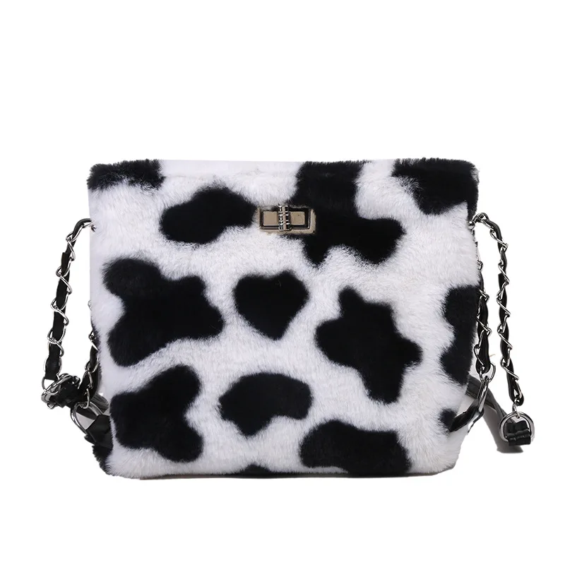 

Crossbody Bags For Women Plush New Fashion Versatile Messenger Bag Net Red One Shoulder Small Square Women's Bag handbag