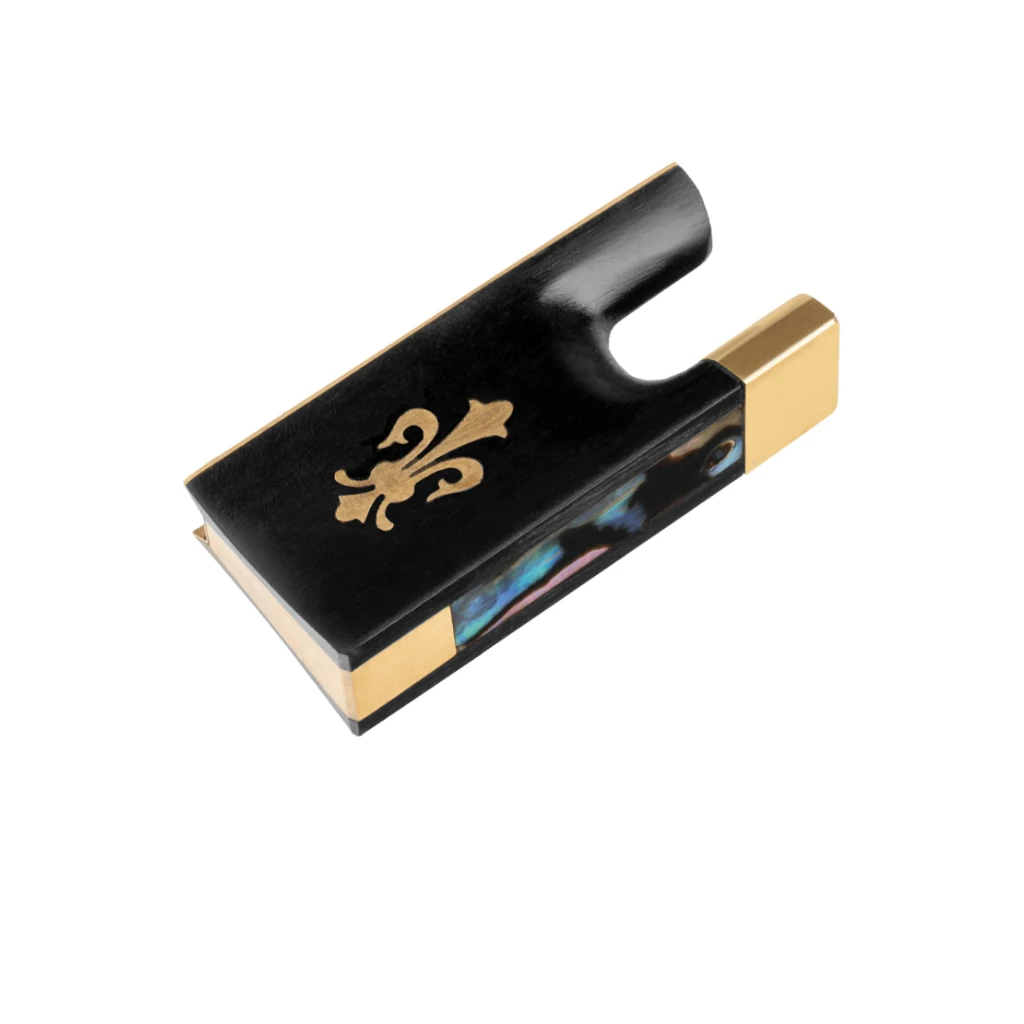 

Черная лягушка BOWORK с латунной инкрустацией Флёр-де-Лис аксессуары для скрипки 4/4