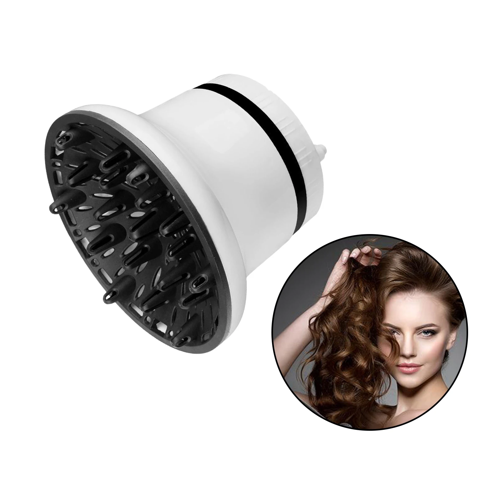

Universal Hair Diffuser Suitable for 1.4 inch to 3.1 inch Hair Dryer Diffuser
