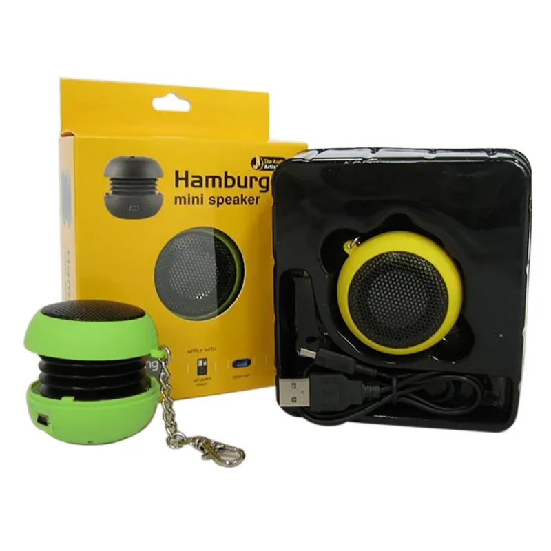 Цветной мини гамбургер динамик усилитель для iPod iPad ноутбука iPhone планшетного ПК