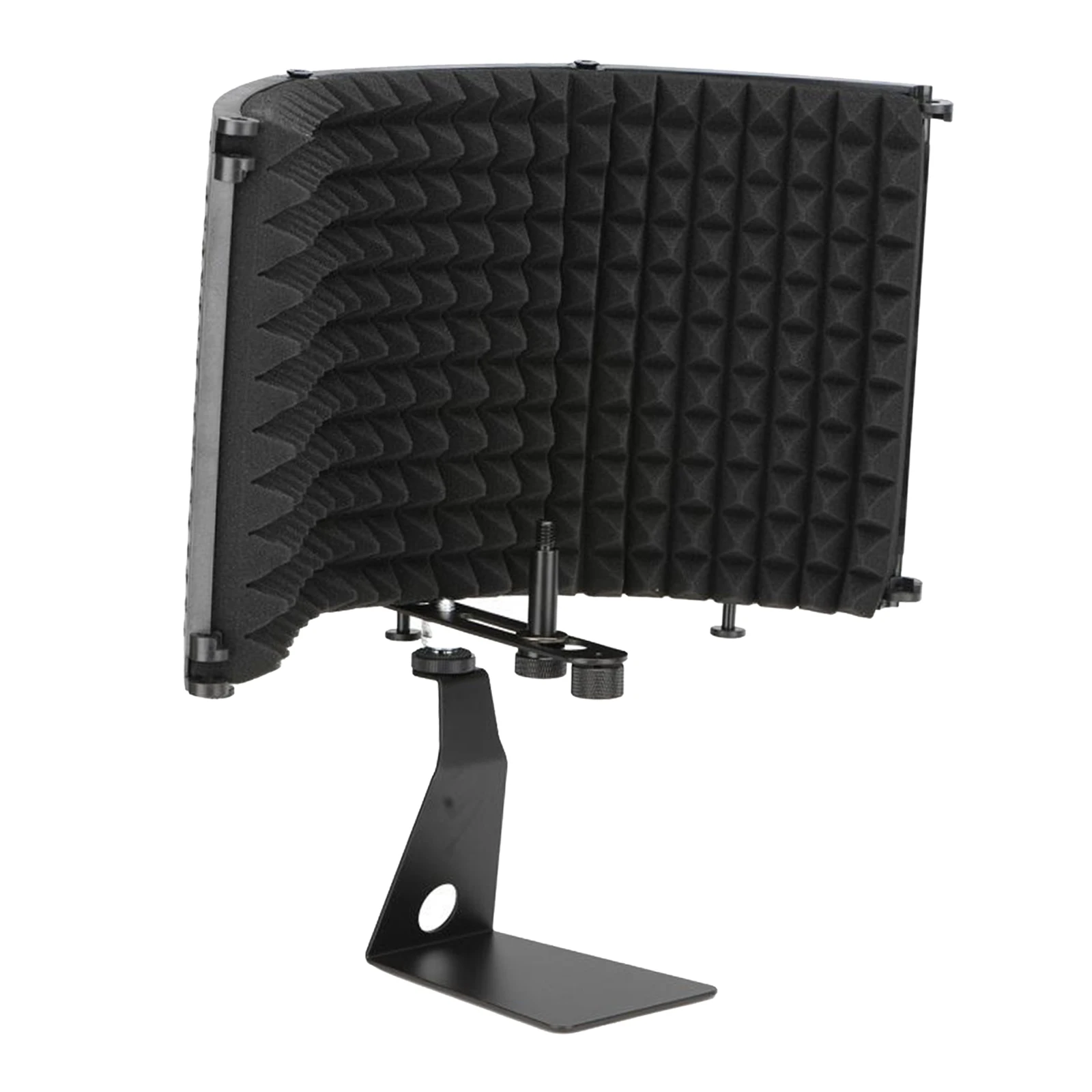 

High Density Absorbent Foam Microphone Isolation Shield w/ Stand, Filter