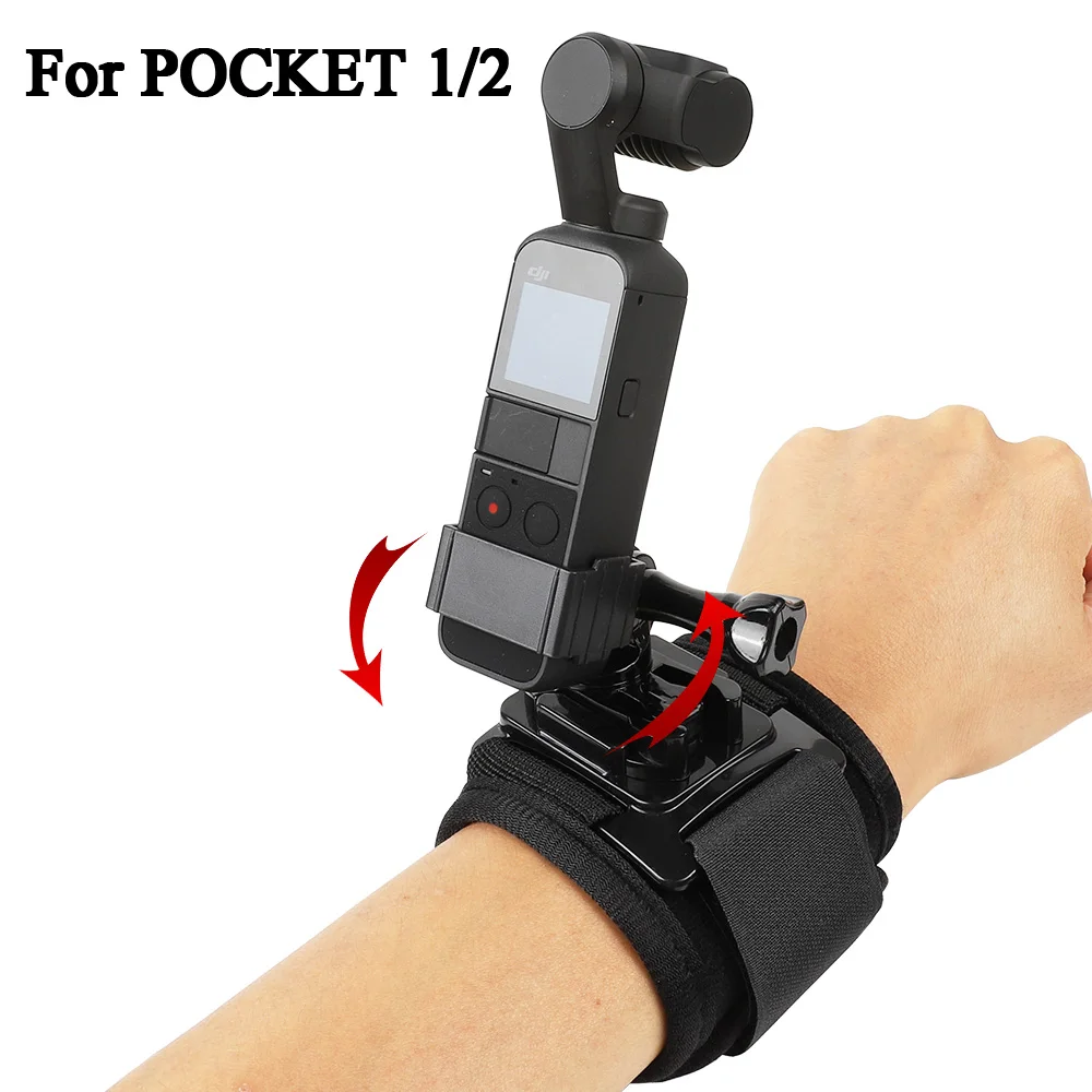 

Wrist Strap Mount for DJI OSMO POCKET 1/2 Adjustable Cycling Arm Band Holder for Action Camera Outdoor Sports Accessories