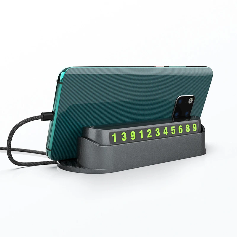 Мобильный телефон держатель Универсальный светящийся автомобиль для временной