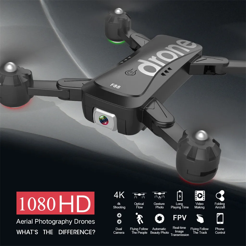 Мини-Дрон 1080g Wi-Fi FPVMINI с камерой P HD и пультом дистанционного управления | Игрушки
