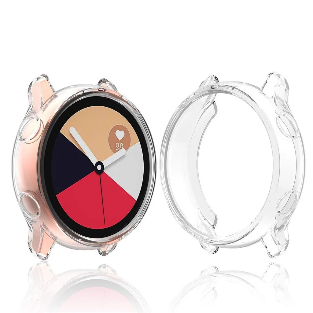 Прозрачный ТПУ жесткий защитный чехол для часов для samsung Galaxy Watch Активный Чехол для смарт часов TPU набор защитный чехол
