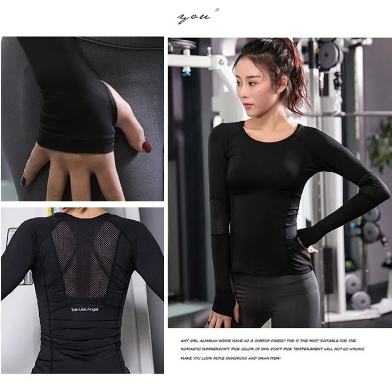 Женская бесшовная футболка для фитнеса быстросохнущая спортивная рубашка из