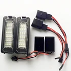 2 шт., Автомобильные светодиодные лампы для номерного знака Volkswagen Golf 4 5 6 7 Lupo Scirocco Polo 9N 6R Passat Phaeton Eos Superb