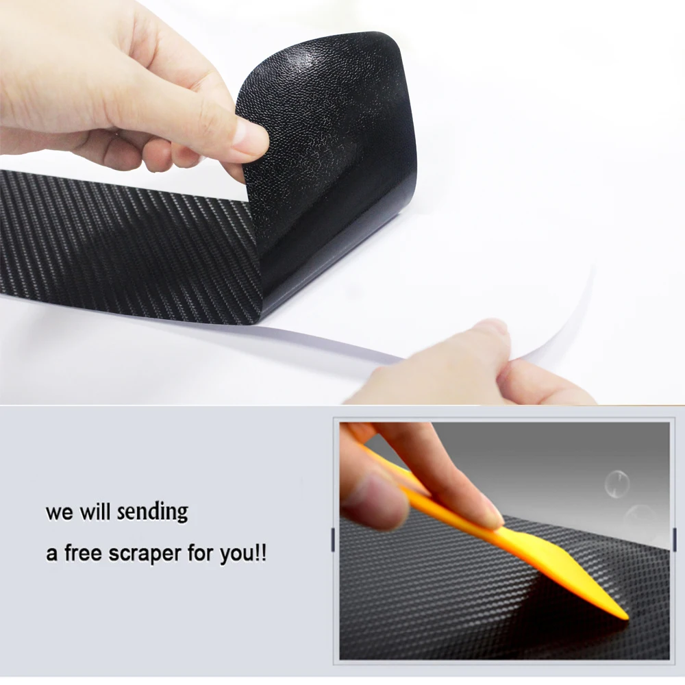 

Car Door Sill Scuff Plate For Volkswagen VW Tiguan Reflective 4D Carbon Fiber Sticker Welcome Pedal Threshold Auto Accessories