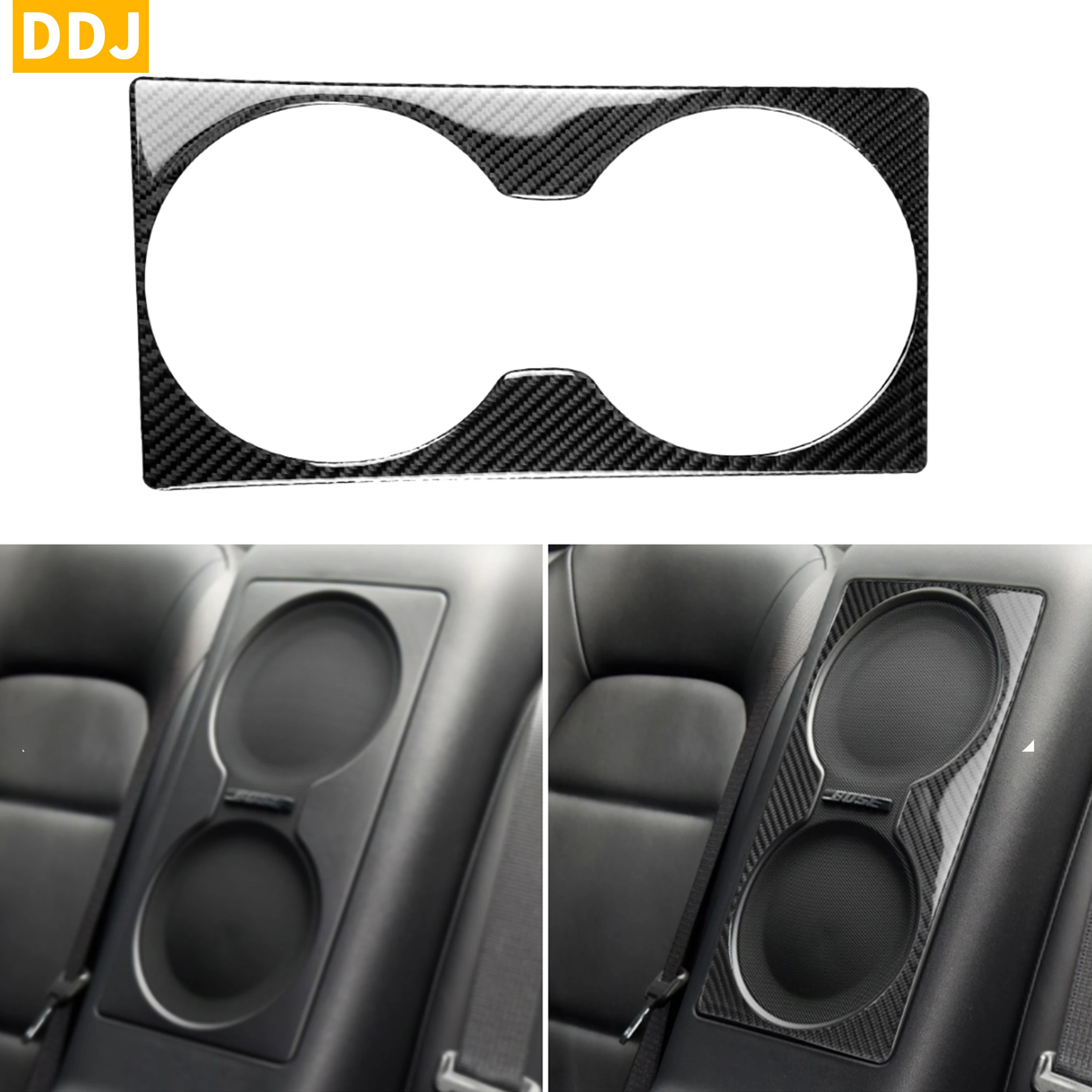 For Nissan GTR R35 2008-2020 Carbon Rear Subwoofer Sticker Tweeter Speaker Panel Frame Cover Trim Decorative Car Accessories