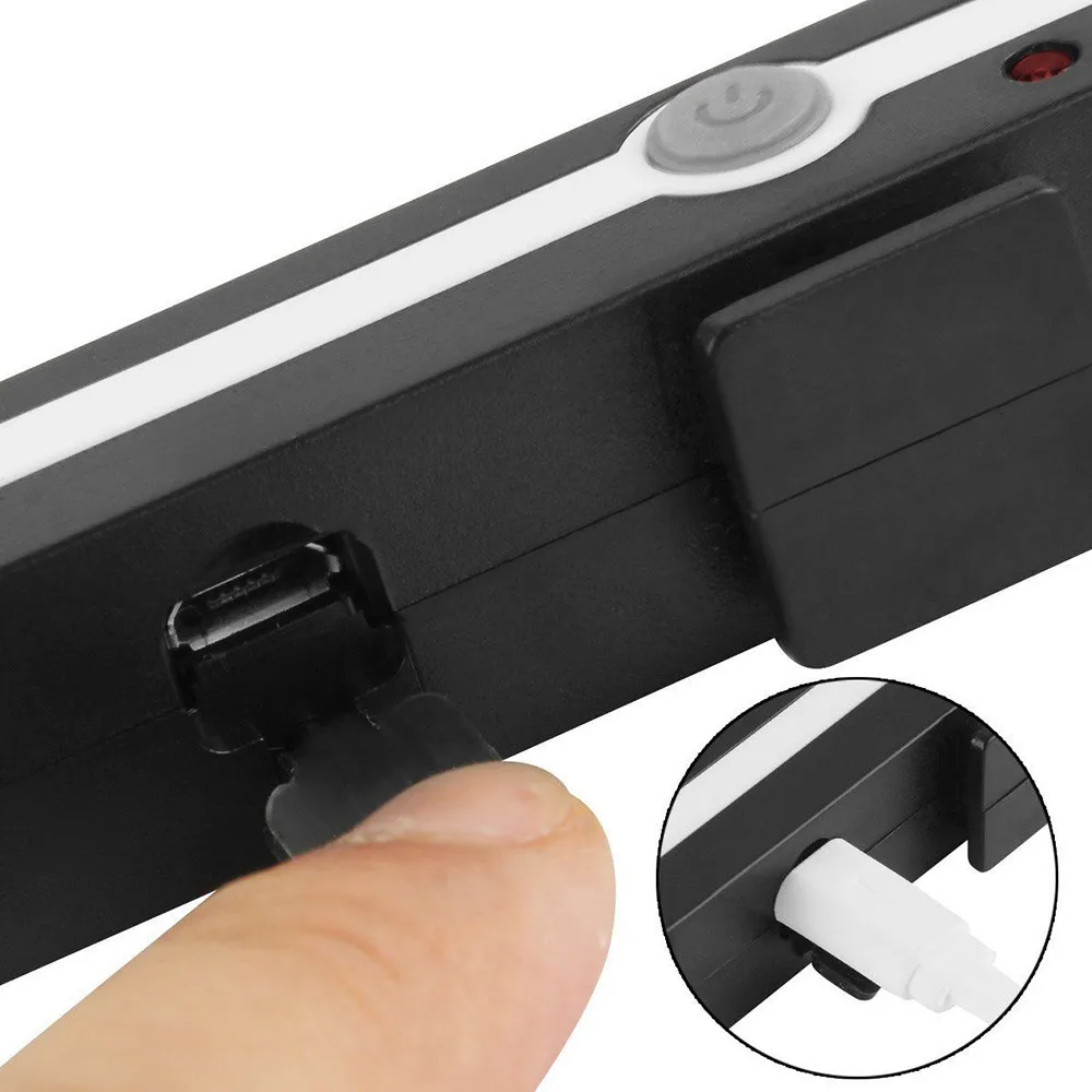 

HOT! USB Rechargeable LED Bike Bicycle Cycling Front Rear Tail Light Headlight Lamp for Strobe Warning lamp night riding safe #e