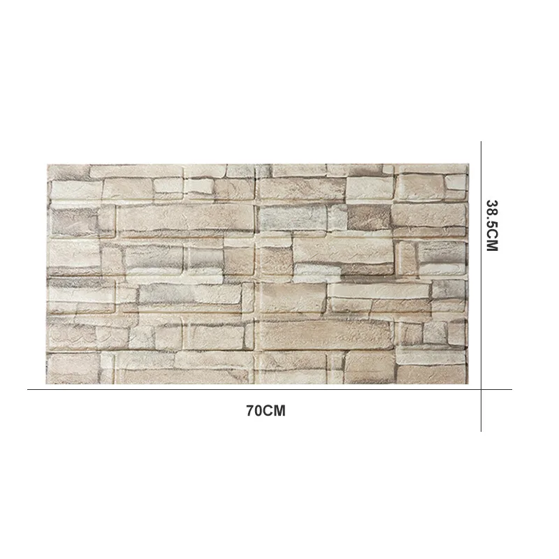 

Self adhesive Waterproof TV Background Brick Wallpapers 3D Wall Sticker Living Room Wallpaper Mural Bedroom Decorative Stickers