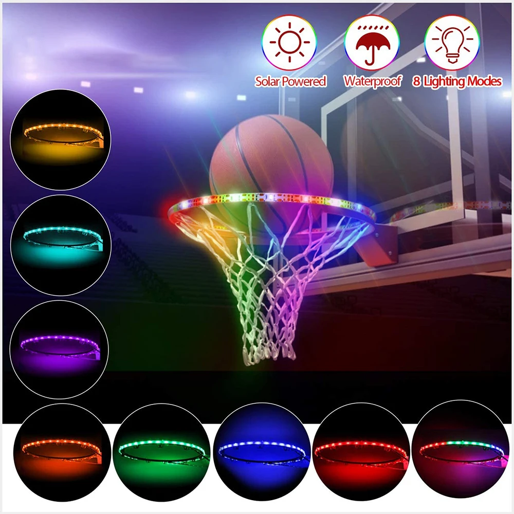 

Светодиодная лампа в виде баскетбольного кольца, нарусветильник водонепроницаемый светильник на солнечной батарее для детей и взрослых, л...