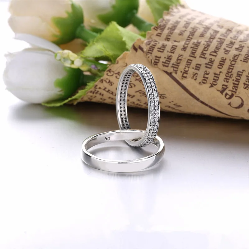Женское кольцо с кристаллами из серебра 925 пробы | Украшения и аксессуары