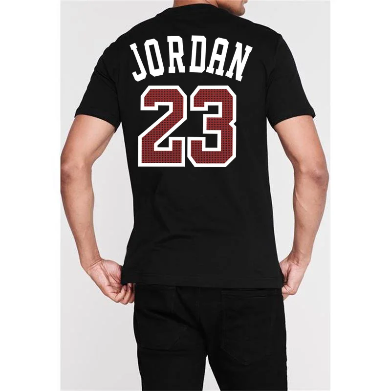 Jordan 23 мужские футболки летние футболки мужские повседневные футболки хлопковые топы с круглым вырезом короткий рукав Футболка в стиле хип-хоп размера плюс 3XL