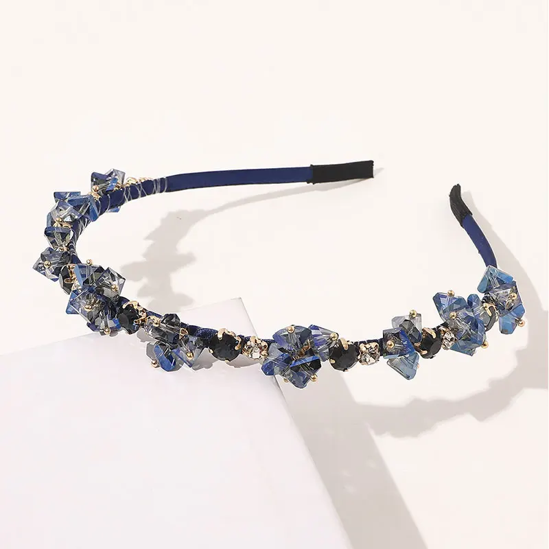 

Korea Headband for Girls Rhinestone Fairy Crystal Flower Hairbands For Women Retro Hair Accessories Retro Headbands Head Wrap