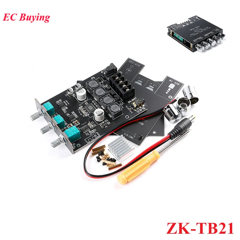 

ZK-TB21 TPA3116D2 Bluetooth-совместимая 5,0 панель усилителя сабвуфера 50WX2 + 100 Вт 2,1 каналов мощность аудио стерео Бас AMP модуль