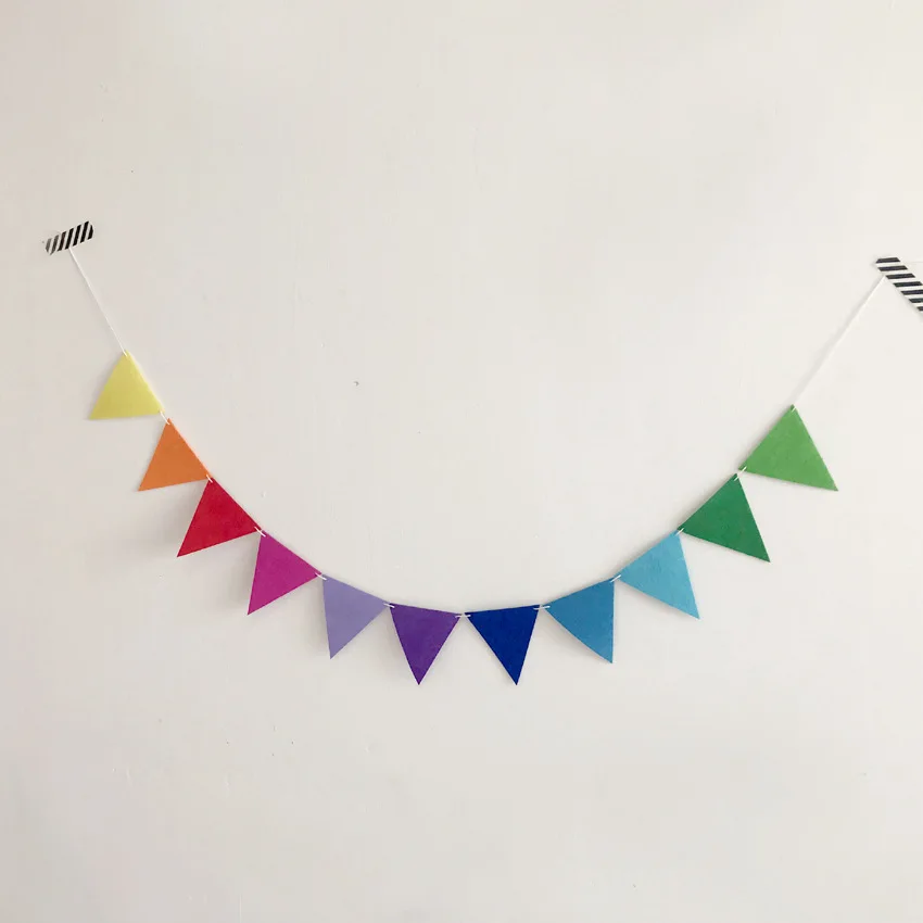 INS скандинавский фетровый вытягивающий цветок настенный Стандартный баннер