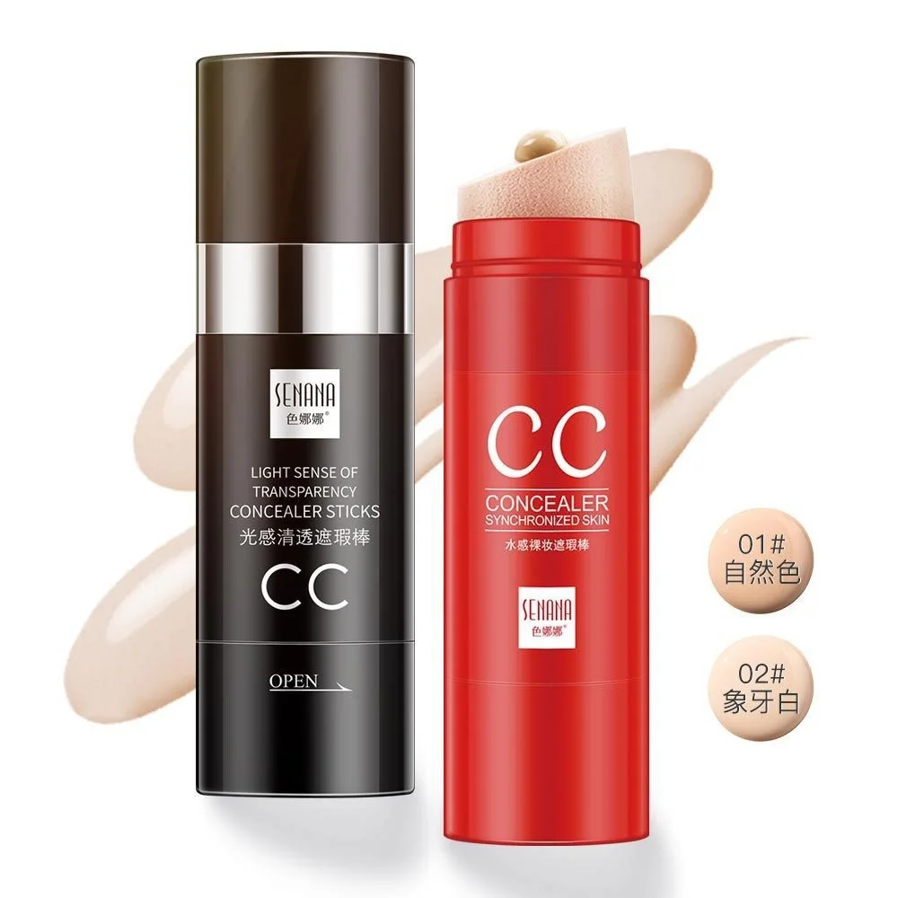 

CC Concealer Sticks 30ml Face Contouring Isolation CC Cream Concealer Liquid Foundation Make Up Moisturizing Whitening Cosmetics