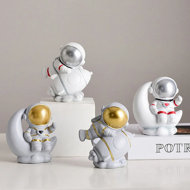 

Современное украшение в скандинавском стиле для дома и гостиной, статуэтка астронавта из смолы ручной работы для телевизора, шкафа, демонст...
