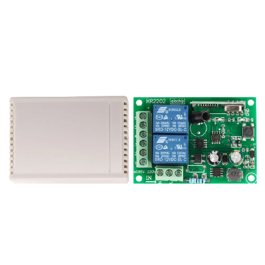 433MHZ Stable Signal Adjustable Mode Wireless Switch Set Relay Receiver Entrances Doors Lifting Equipment Remote Control Alarm |