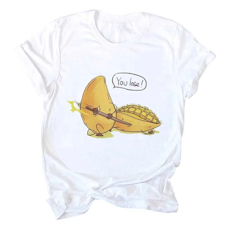 Женская футболка с принтом авокадо новая летняя коротким рукавом белая тонкая