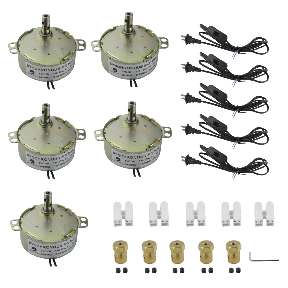 Синхронный Электрический двигатель поворотного круга 110V/220V TYC-50 2 5-3 об/мин
