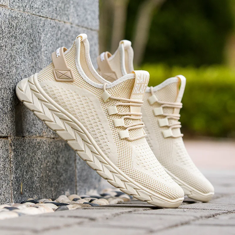 

Summer 2021 new breathable woven men's shoes trend low-top fashion casual shoes men's running sports shoes