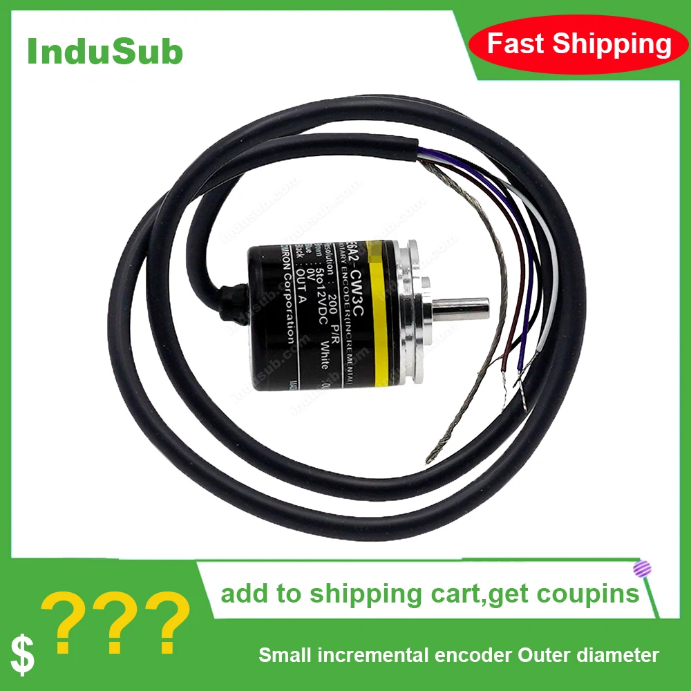 E6A2-CW5C Incremental Rotary Encoder 400 360 300 200 100 60 30 20 10P/R DC5~24V 2m
