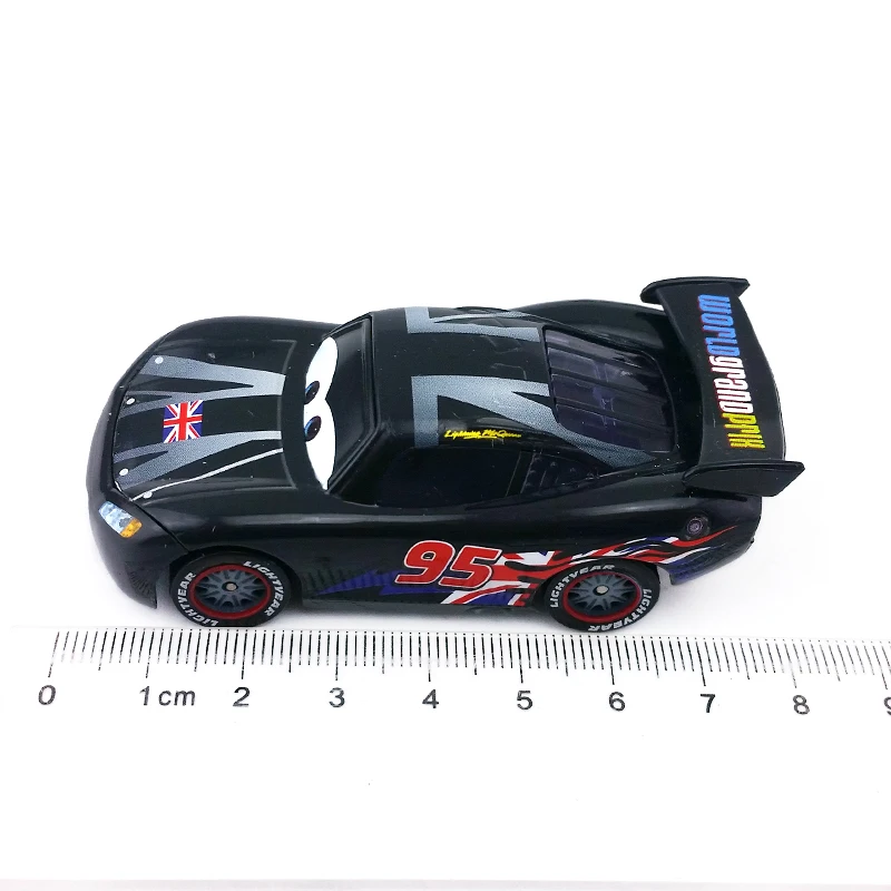 Disney Pixar Cars No.95 Lightning Mcqueen UK Pattern 1:55 Diecast Metal Toy Car Model Loose New Kids Gift Free Shipping |