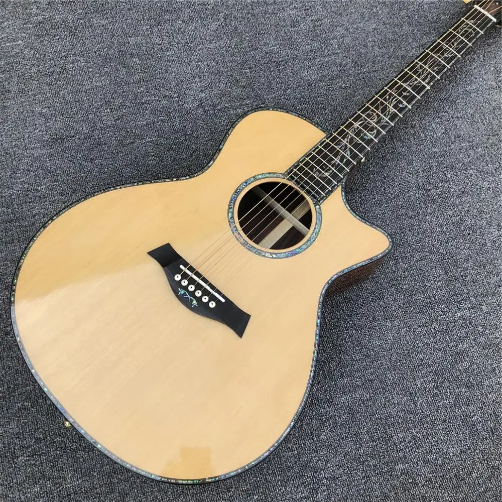 Акустическая гитара Chaylor 916 из эбенового дерева с твердой ели настоящая