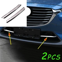 car abs chrome front grille trim strip cover bumper stripes cover stickers fit for mazda cx 5 kf accessories 2017 2018 2019
