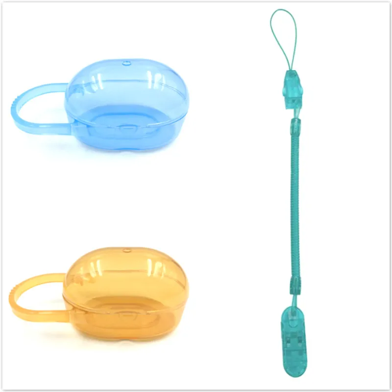 

1PCS Nipple Kit Pacifier Baby Solid Box Soother Container Holder Box Travel Storage Case Safe Holder Pacifier Plastic Box