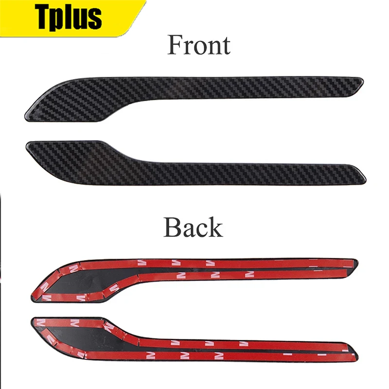 

Tplus Door Handle Protective Cover Sticker For Tesla Model 3 /Model Y Carbon Fiber Membrane ABS Decorative Design Accessories