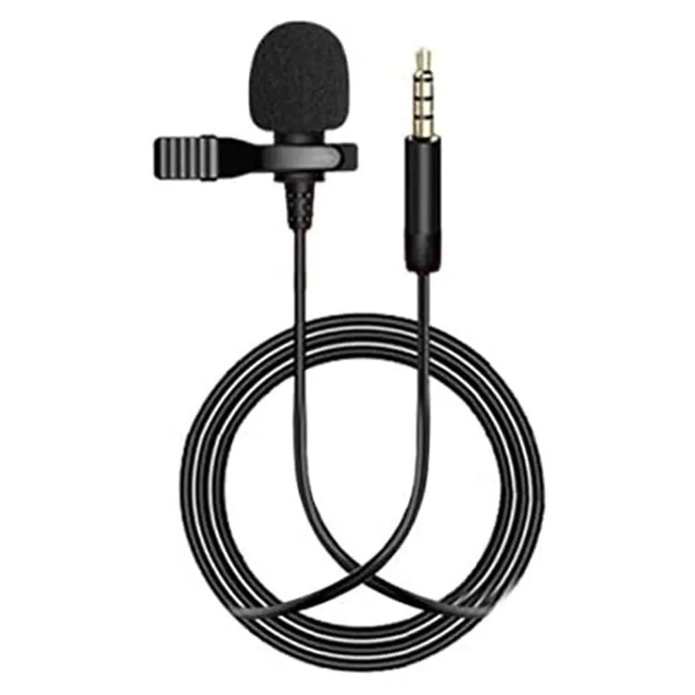 

Kit With Durable Lavalier Microphones For Cell Phone Smartphone 3.5mm Four-section Gold-plated + Function