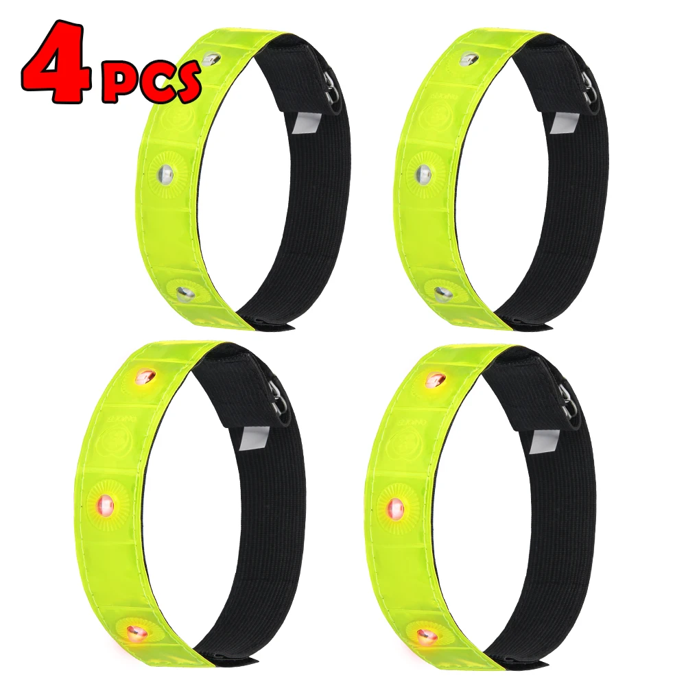 4 шт Спорт на открытом воздухе светодиодный ночной Безопасность светоотражающие