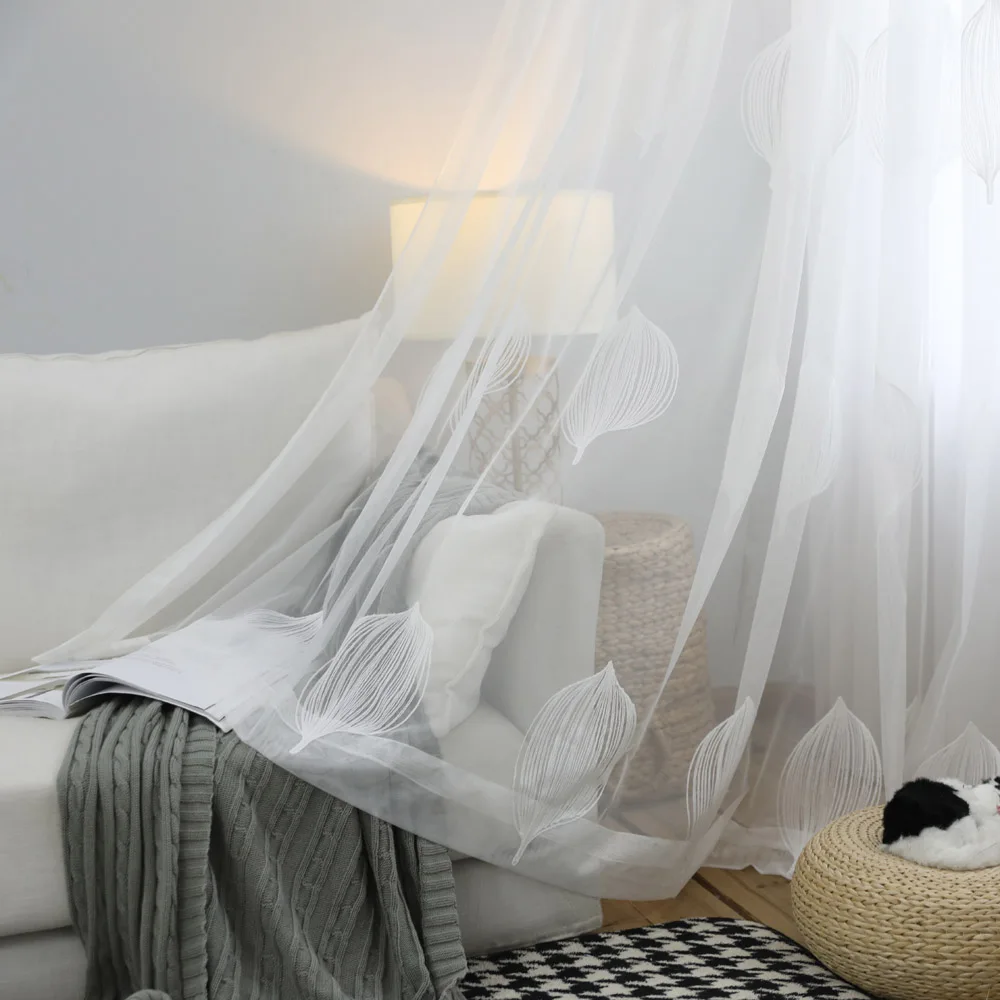 Белая занавеска тюлевые шторы с воздушными шарами для гостиной спальни кухни