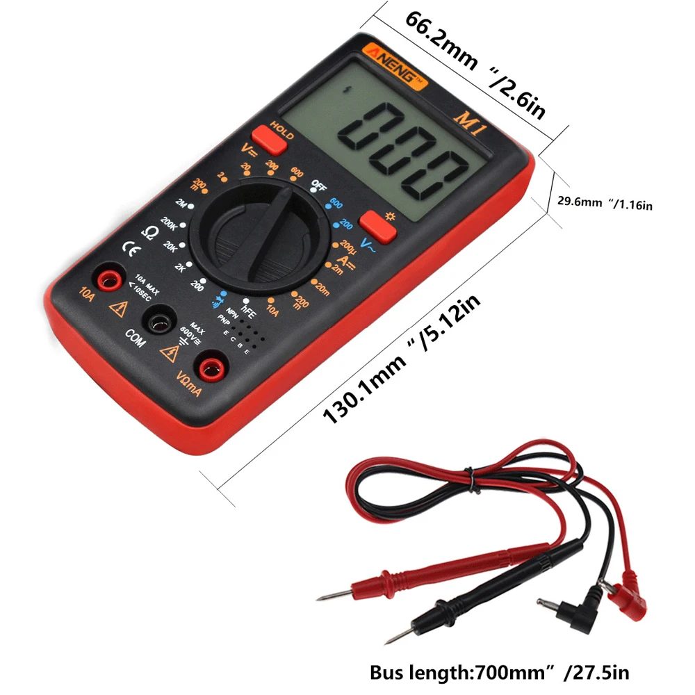 Многофункциональный цифровой мультиметр 19999 отсчетов Бесконтактный индикатор